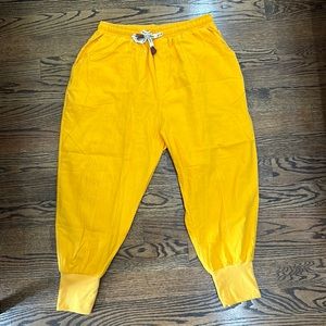 Yellow Korean Street Style Male Pants